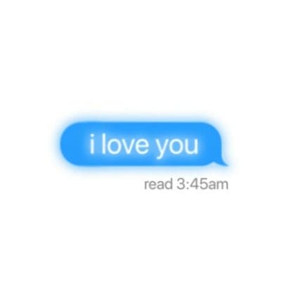 Μήνυμα στο messenger που γράφει "i love you" και έχει διαβαστεί από τον παραλήπτη, αλλά δεν έχει απαντηθεί
